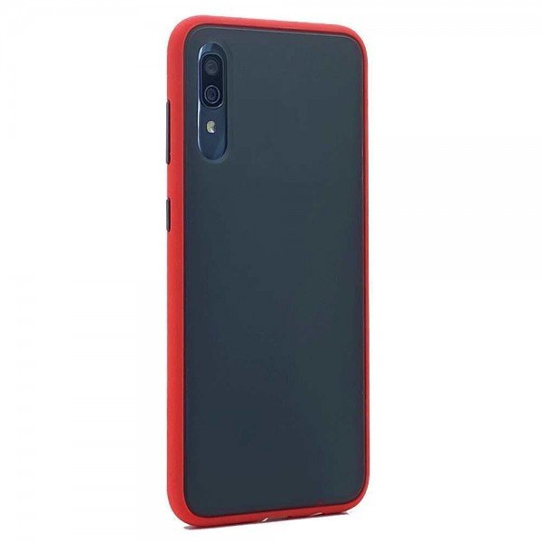 Wholesale Samsung Galaxy A10E Slim Matte Hybrid Bumper Case (Red)
